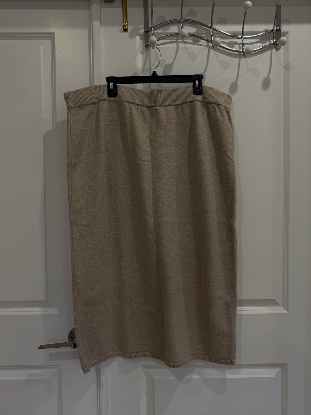 Plus Size MANGO Knit Pencil Midi Skirt